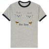 Funny BOO BEES Helloween ringer grey t shirts