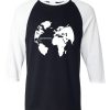 GO BE LOVE Grey White Sleeves Raglan Tees