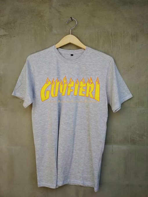 Guy Fieri X Thrasher grey t shirts