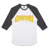 Guy Fieri X Thrasher white black sleeves raglan t shirts