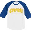 Guy Fieri X Thrasher white blue sleeves raglan t shirts