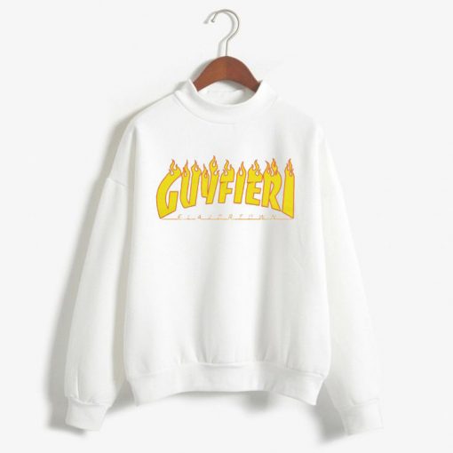 Guy Fieri X Thrasher white sweatshirrs