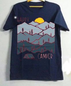 Happy Camper Bue Navy tees