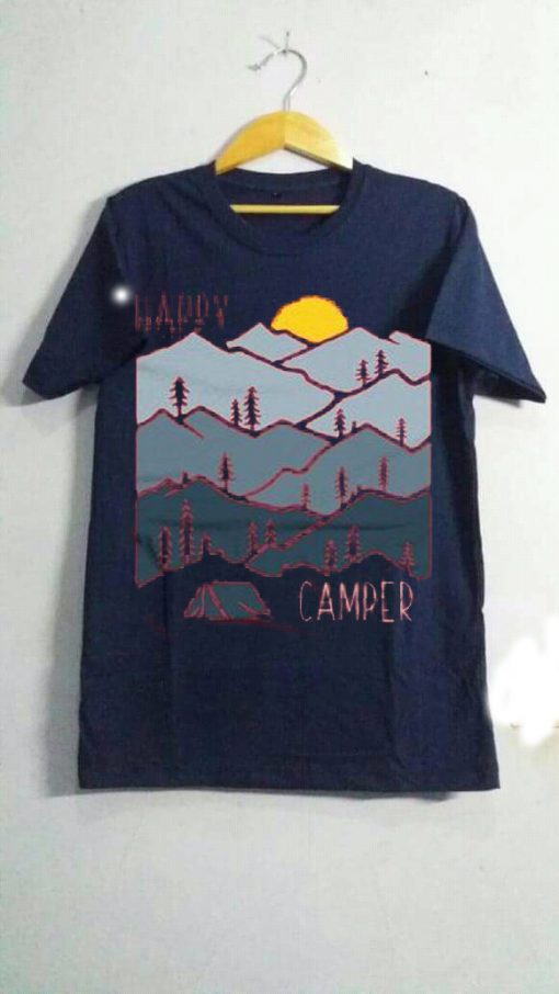 Happy Camper Bue Navy tees