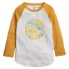 Here Come The Sun white yellow sleeves raglan t shirts