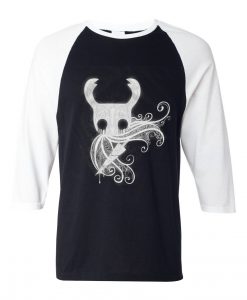 Hollow Knight grey white sleeves raglan tees