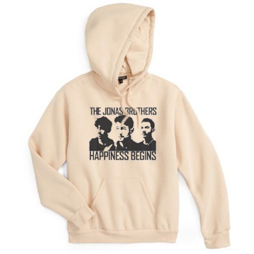 Jonas Brothers Happines begin premium cream hoodie