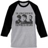 Jonas Brothers Happines begin premium grey black sleeves raglan tees