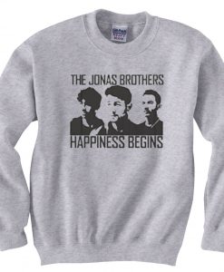 Jonas Brothers Happines begin premium grey sweatshirts