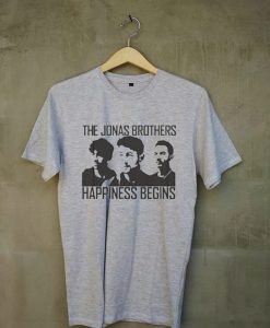 Jonas Brothers Happines begin premium grey tees