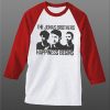 Jonas Brothers Happines begin premium white red sleeves raglan tees