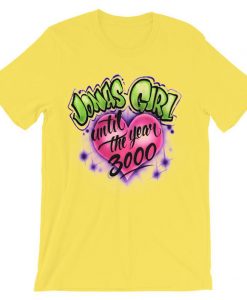 Jonas Girl Custom Airbrushed Yellow Tshirts