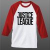 Justice League Exclusive white red sleeves raglan t shirts