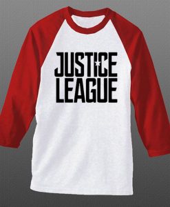 Justice League Exclusive white red sleeves raglan t shirts