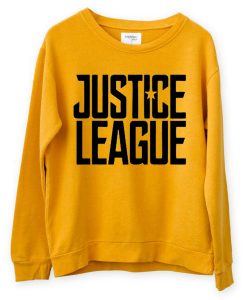 Justice League Exclusive yellow sweatshirts