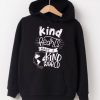 KIND HEART MAKE KIND WORLD Black Hoodie