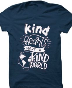 KIND HEART MAKE KIND WORLD Blue Navy