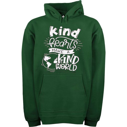 KIND HEART MAKE KIND WORLD Green Hoodie