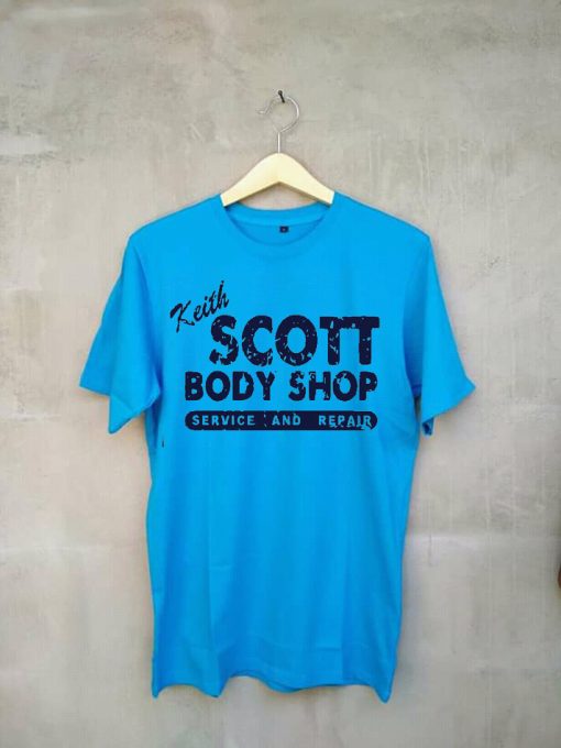 Keith SCOTT Body Shop One Tree Hill Unisex blue tees