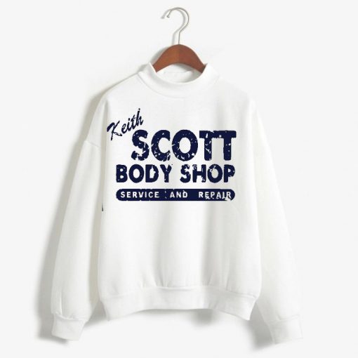 Keith SCOTT Body Shop One Tree Hill Unisex white sweatshirrts