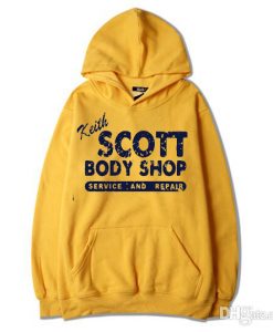 Keith SCOTT Body Shop One Tree Hill Unisex yellow Hoodie