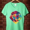 LION geen mint v neck female tees