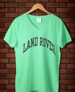 Land Rover green mint v neck woman t shirts