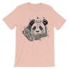 Mandala Panda pink T-shirt