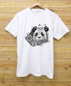 Mandala Panda white shirts