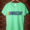 NASCAR Green Mint v neck female t shirts