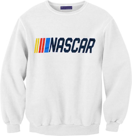 NASCAR white Sweatshirts