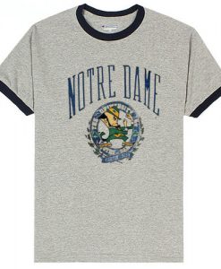 NORTE DAME Grey RingerTees