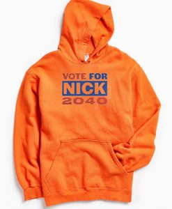 Nick Jonas Running for President Orange Hoodie