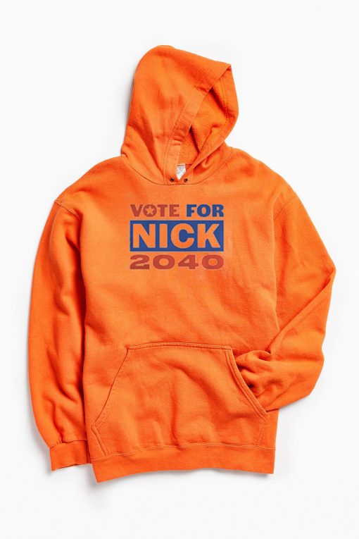 Nick Jonas Running for President Orange Hoodie