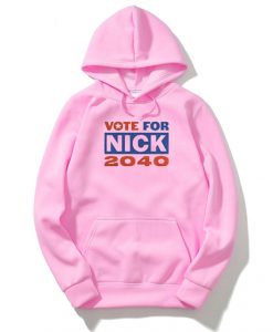 Nick Jonas Running for President Pink Hoodie