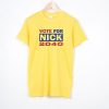 Nick Jonas Running for President Yellow Tshirts