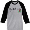 Oye Mi Amor Lyrics Mana grey balck sleeves raglan T-Shirt