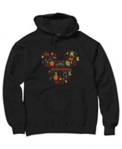 Pumpkin Happy Helloween black hoodie