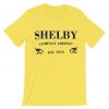 Shelby Company yelow t shirts