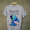 T shirt Ohana Means Family grey tees