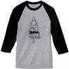 Tree Tee grey black sleeves raglan t shirts