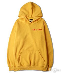 art hoe yellow hoodie