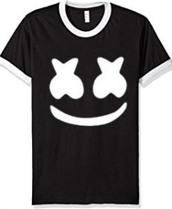 kids mello marshmellow black white ringer t shirts