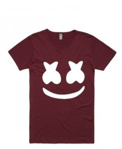 kids mello marshmellow maroon t shirts