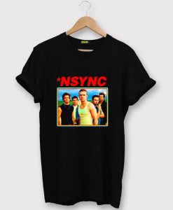 nsync retro grey asphlat black t shirts