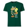 the Simpson Bart Junk Food Green dark T Shirt