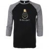 Be Light Black Grey Sleeves Raglan T shirts