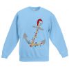 Captain Christmas Anchor Blue Aqua Sweatshirts