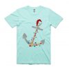 Captain Christmas Anchor Green Mint Tshirts