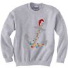 Captain Christmas Anchor Grey Sweatshirts